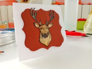 Mini-Card natalizia con renna