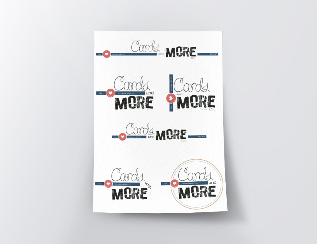 Cards Und More – restyling logo