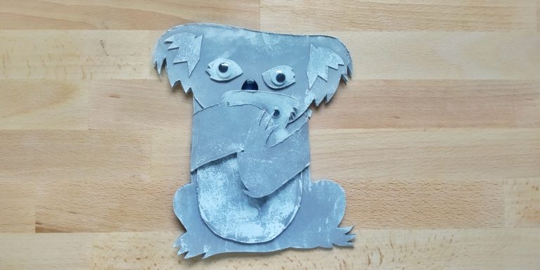 Shaped card Koala